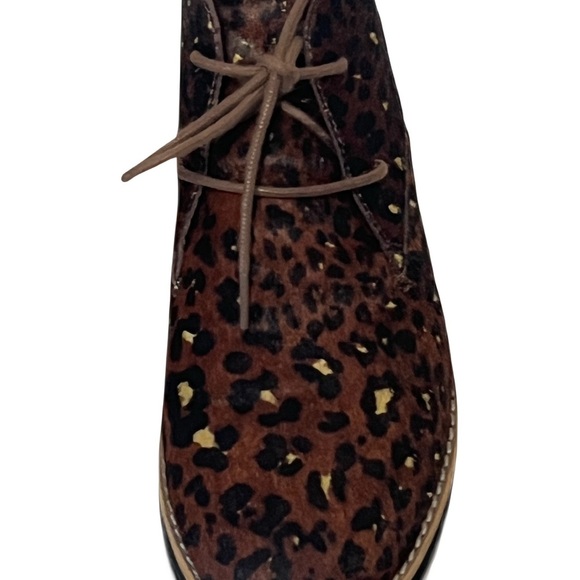 Madewell Leopard Print Genuine Calf Hair Ankle Boots - Picture 3 of 7